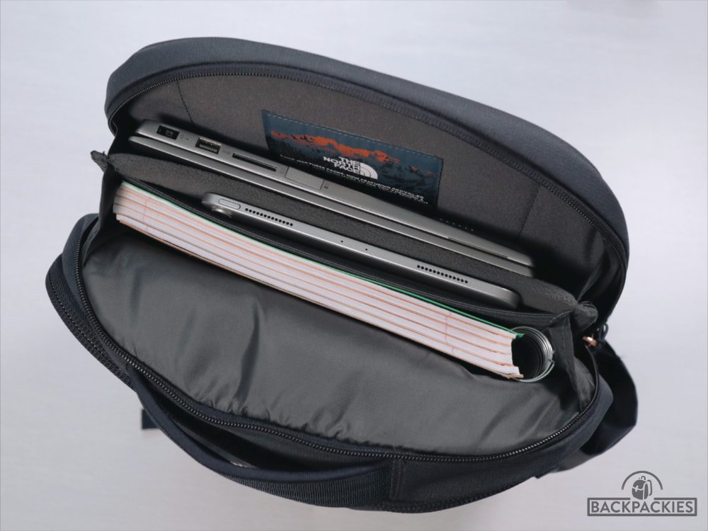 The North Face Surge laptop compartment