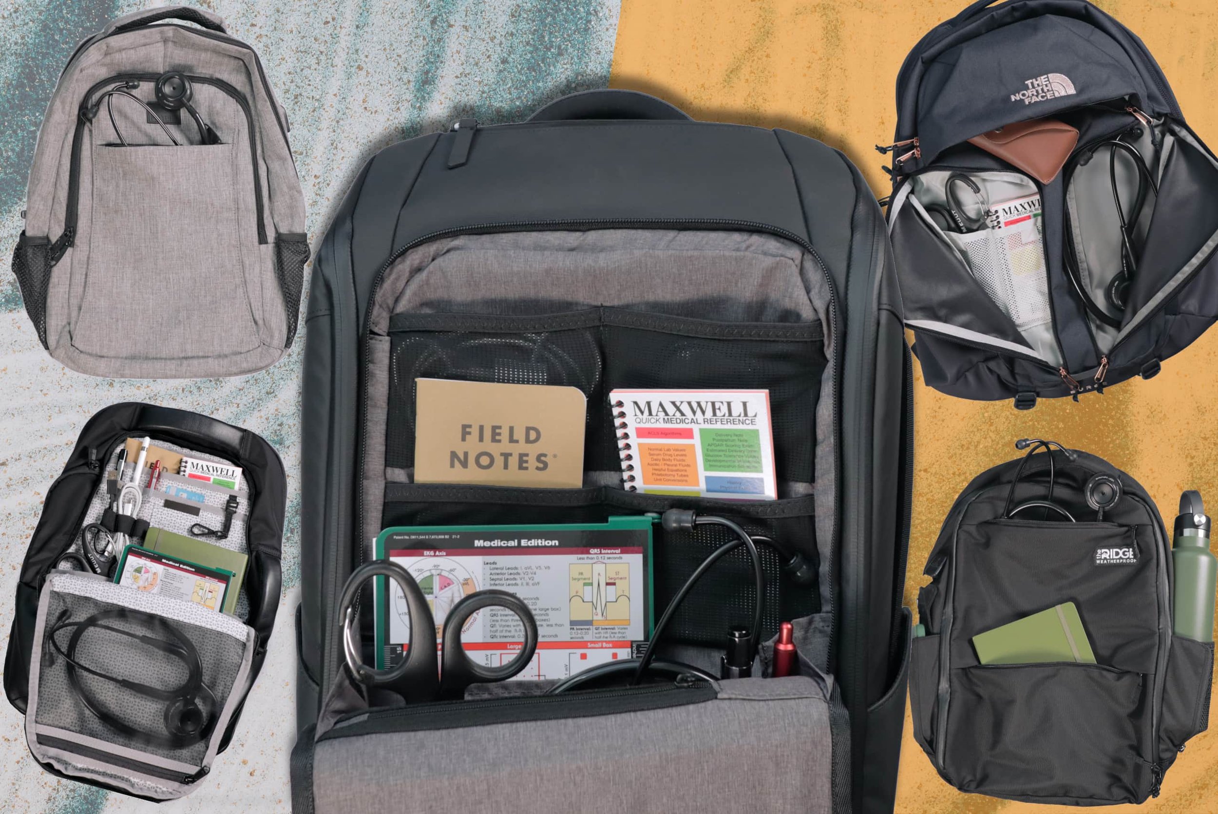Rucksack Shoulder Day Pack Travel Hiking School Bag Sports Work Backpack Clear