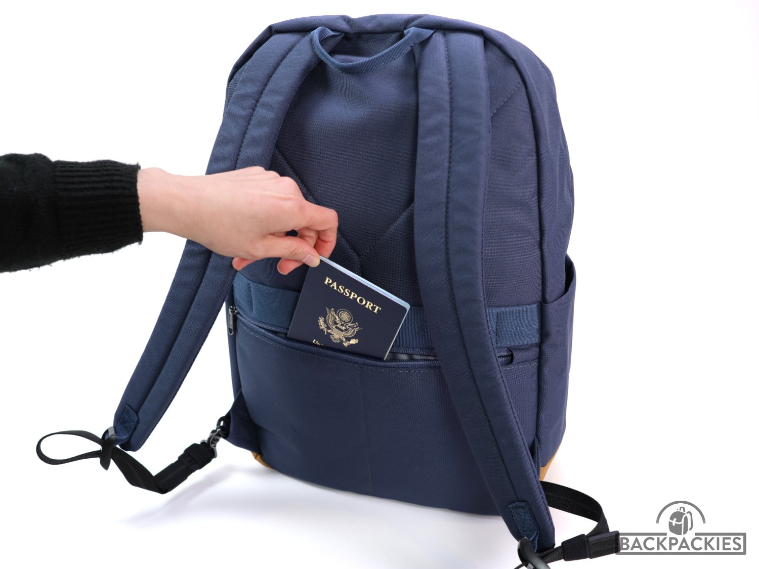 Backpack with secret pocket