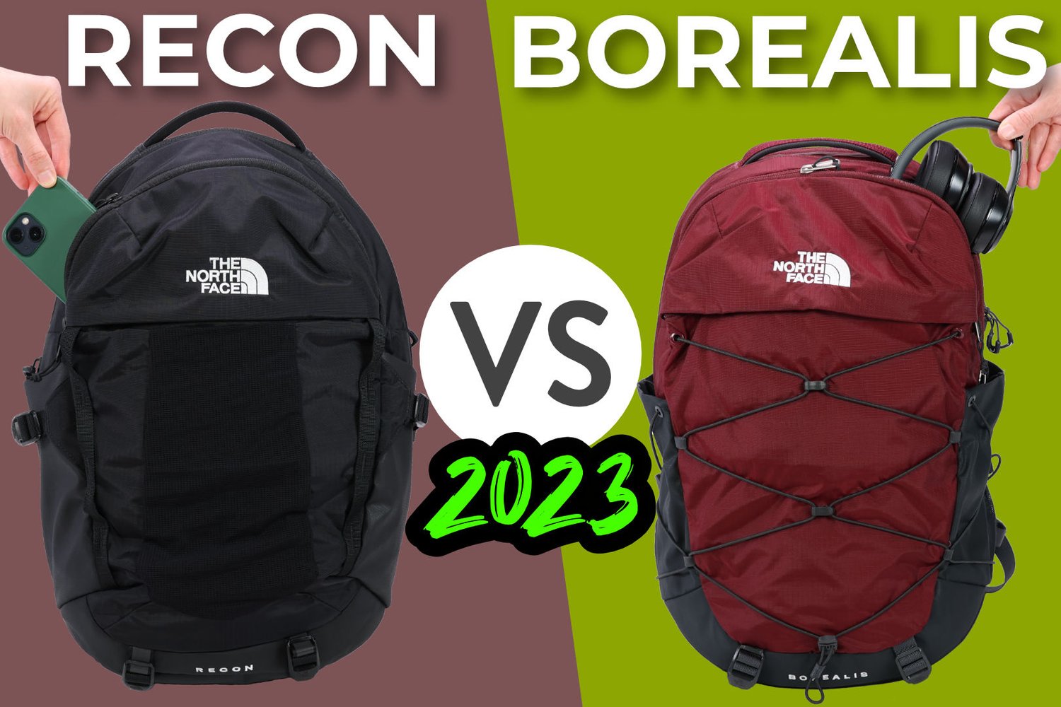 capaciteit Industrialiseren enthousiasme North Face Recon vs Borealis in 2023 - Side-By-Side | Backpackies