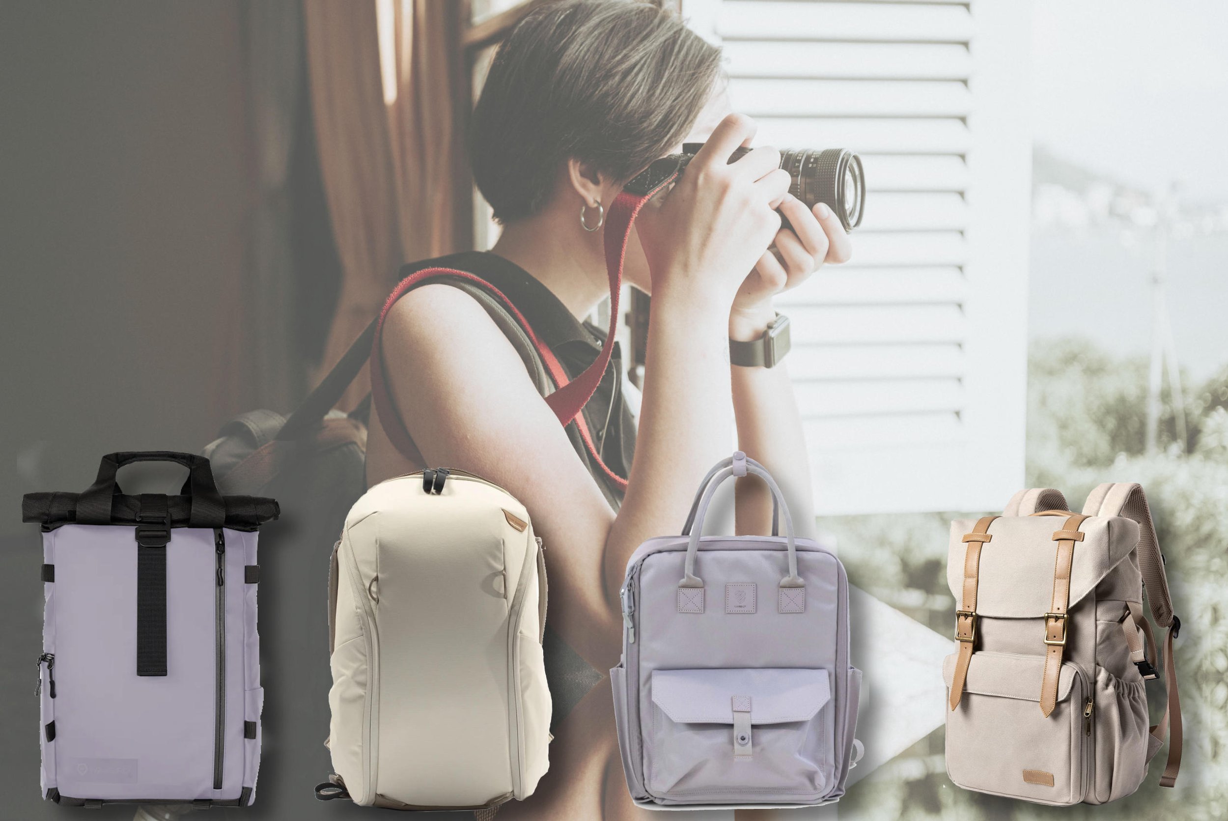 人気沸騰】 Uonlytech Womens Travel Backpack Camera with Removable Compartment，  DSLR Bag Nylon Photography Hiking for Men Wo