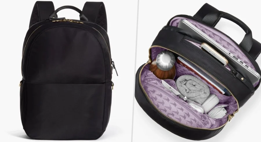 9 inches x 10 inches x 17 inches backpack
