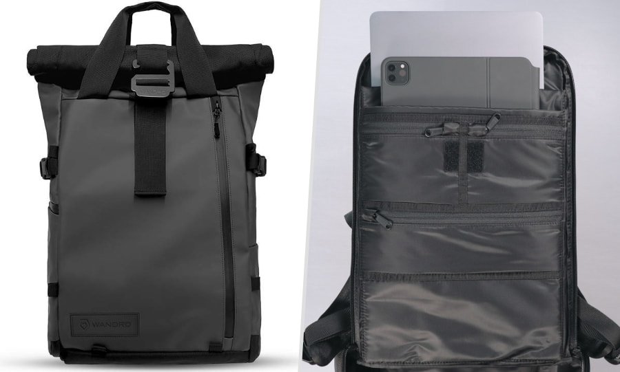 Rucksack Handgepäck Apple 12.9" iPad Pro 2020 Laptop Tablet Bag Roll-Up Blau 
