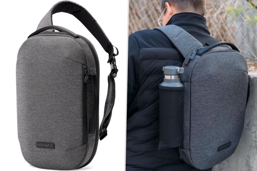 Black Tactical WAIST Pack and Bottle - Water bottle Holder Bum Bag Fanny  Hiking | eBay