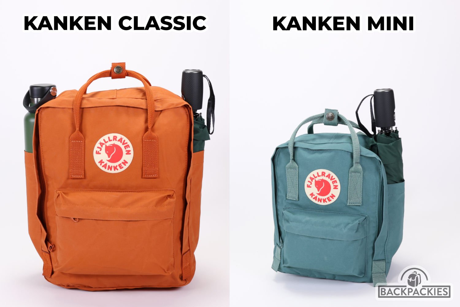 kanken mini backpack vs full size｜TikTok Search