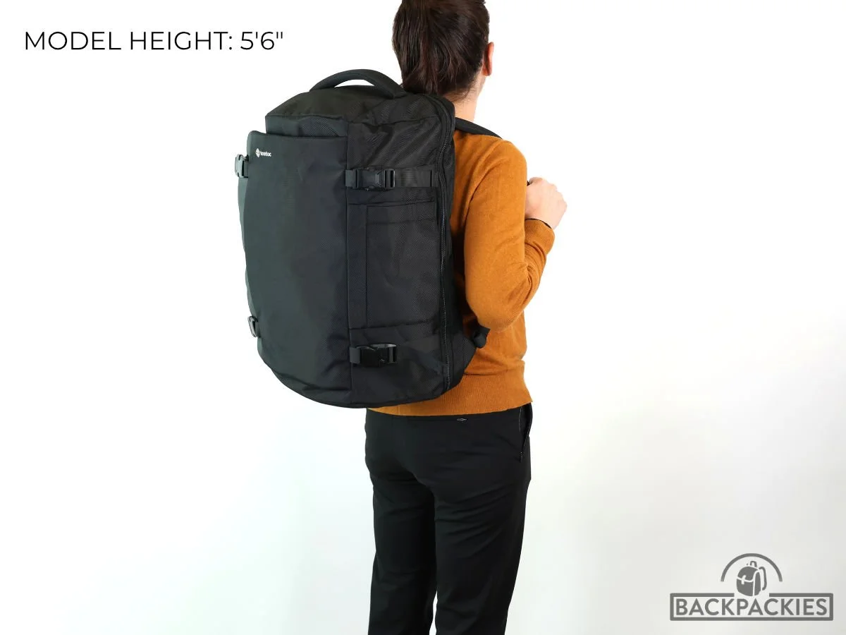 tomtoc Travel Laptop Backpack 40L Review Backpackies