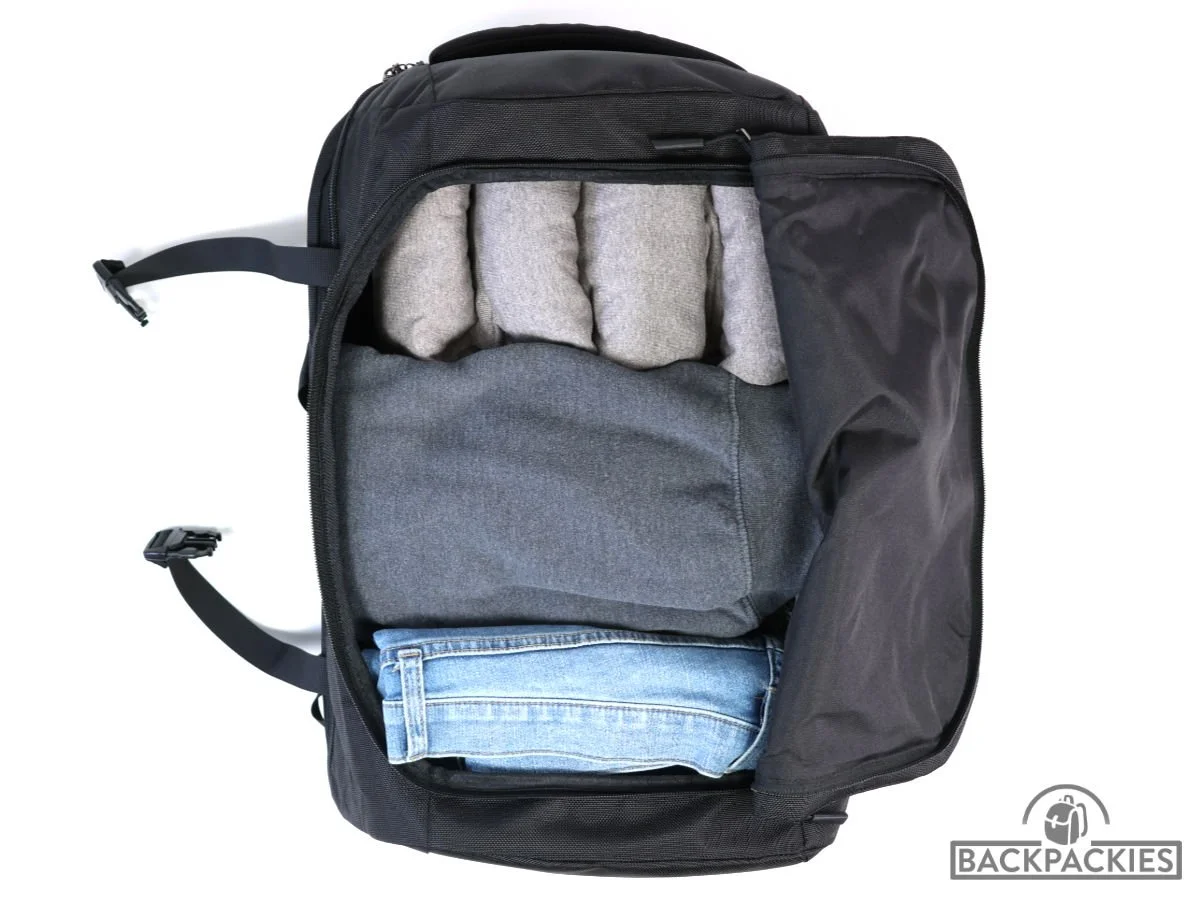 tomtoc Travel Laptop Backpack 40L Review Backpackies