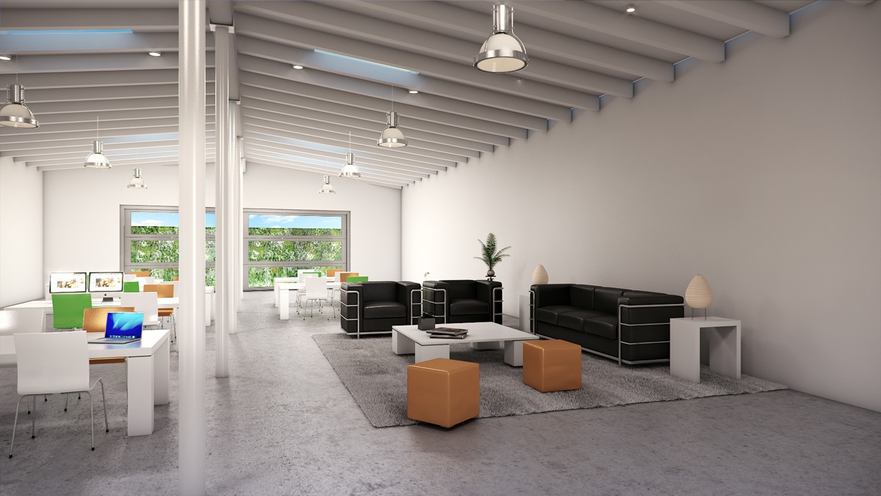 Coolidge Avenue Interior Office Rendering