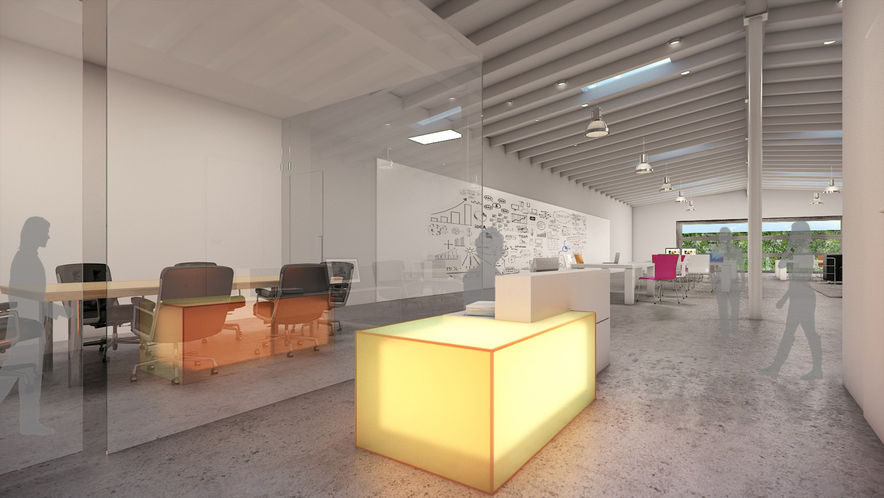 Coolidge Avenue Interior Office Rendering