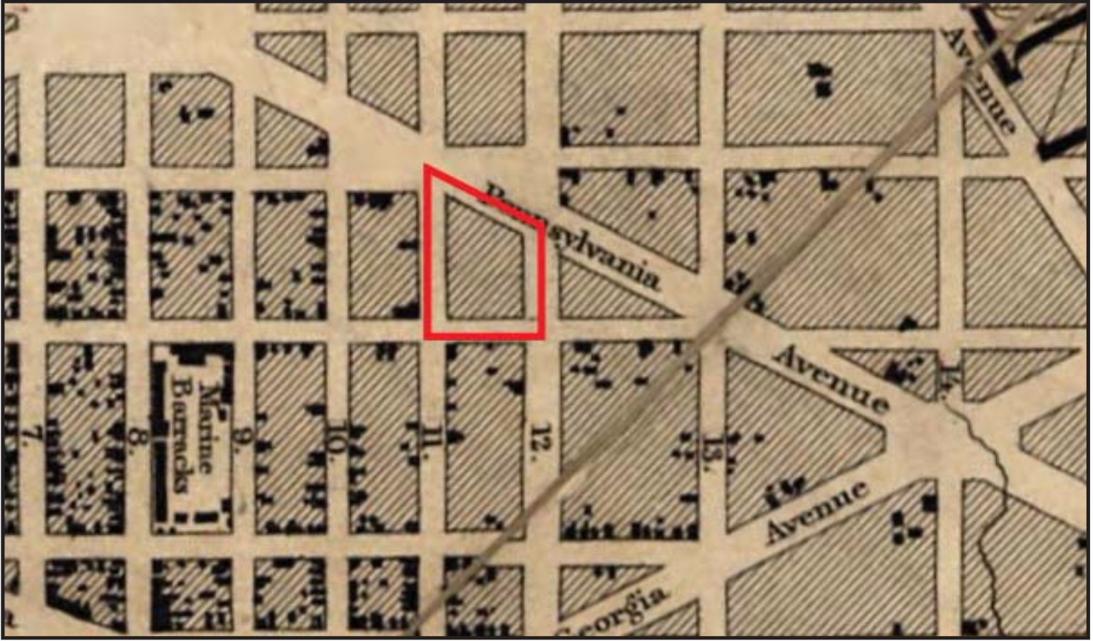 Source: Boschke, Topographical Map of the District of Columbia, Library of Congress, 1861.