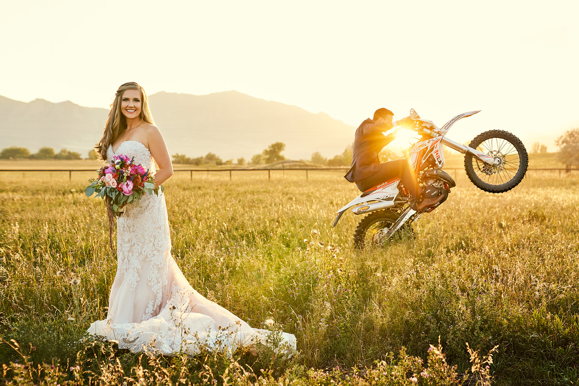 Dirt Bike Wedding - CliftonMarie Photography