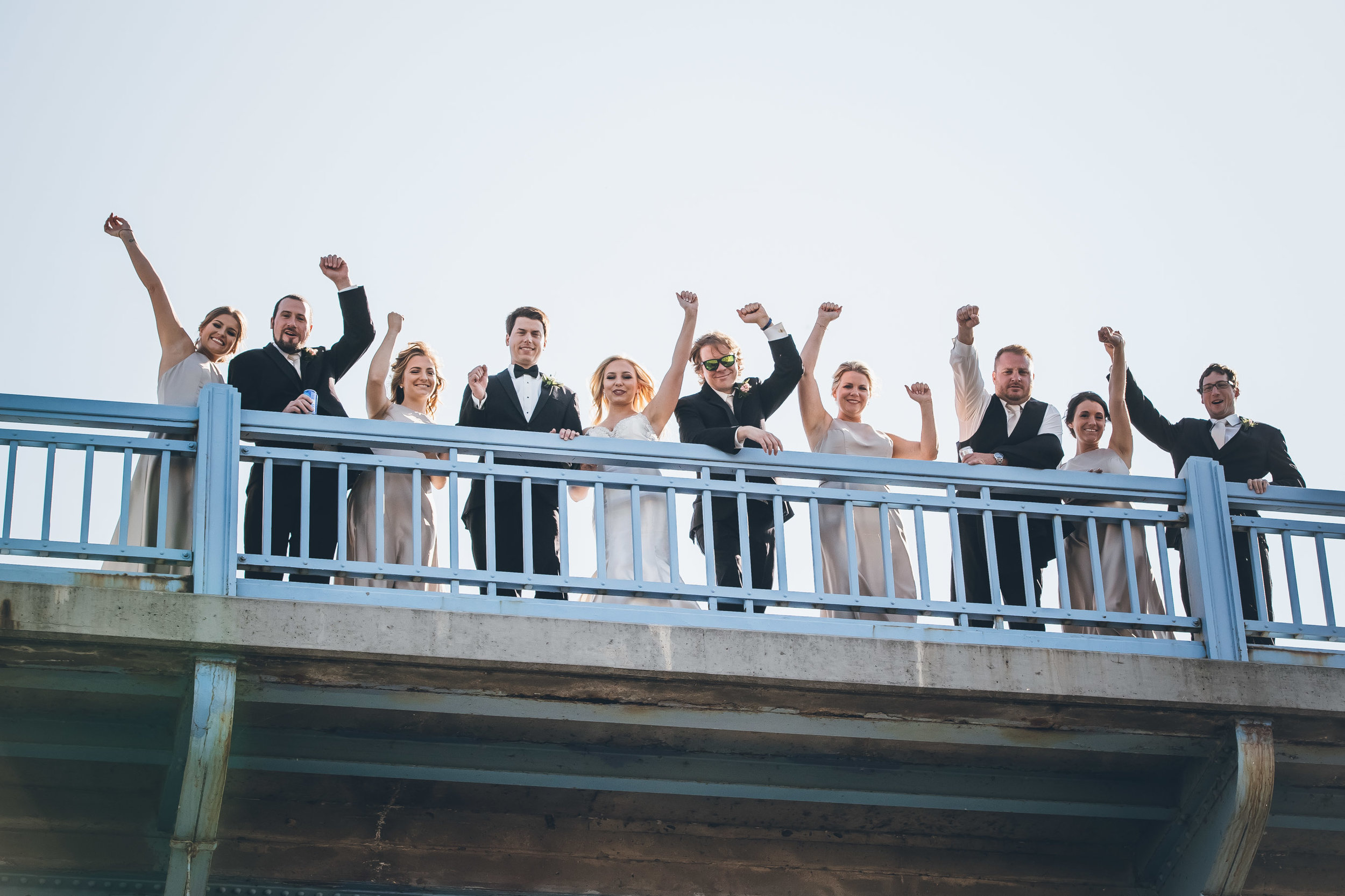 La Crosse, WI Wedding Photographers. La Crosse Bridge. Waterfront Wedding. cathedral wedding.