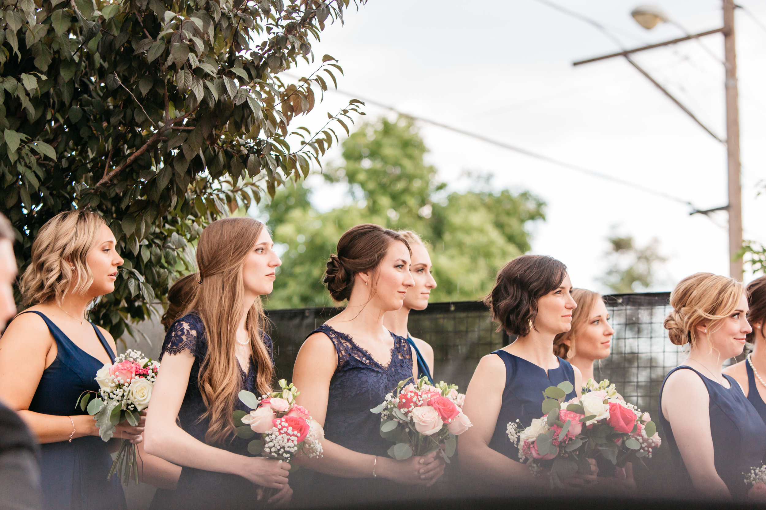 space gallery bridal party