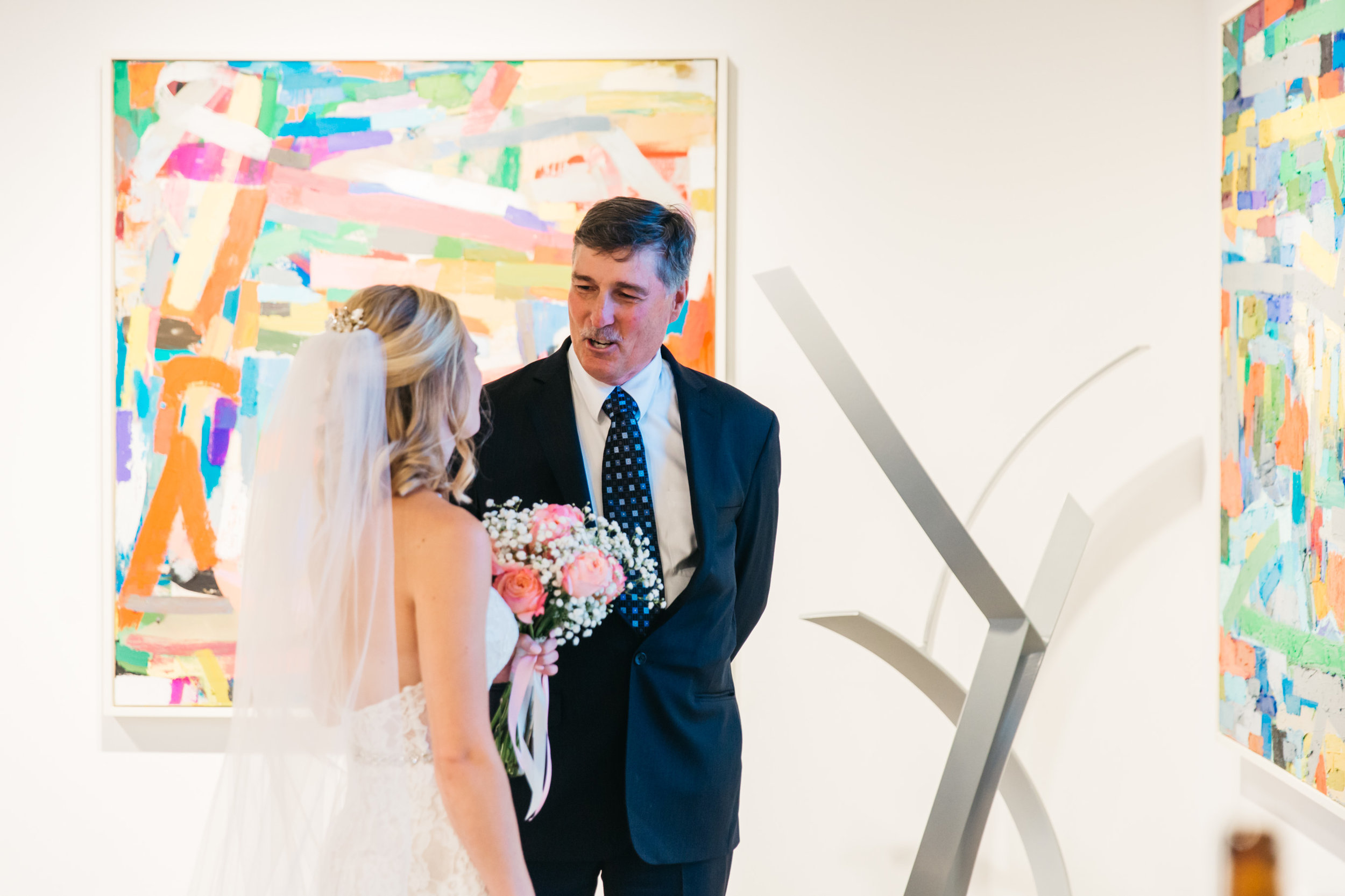 Art gallery wedding ceremony santa fe denver