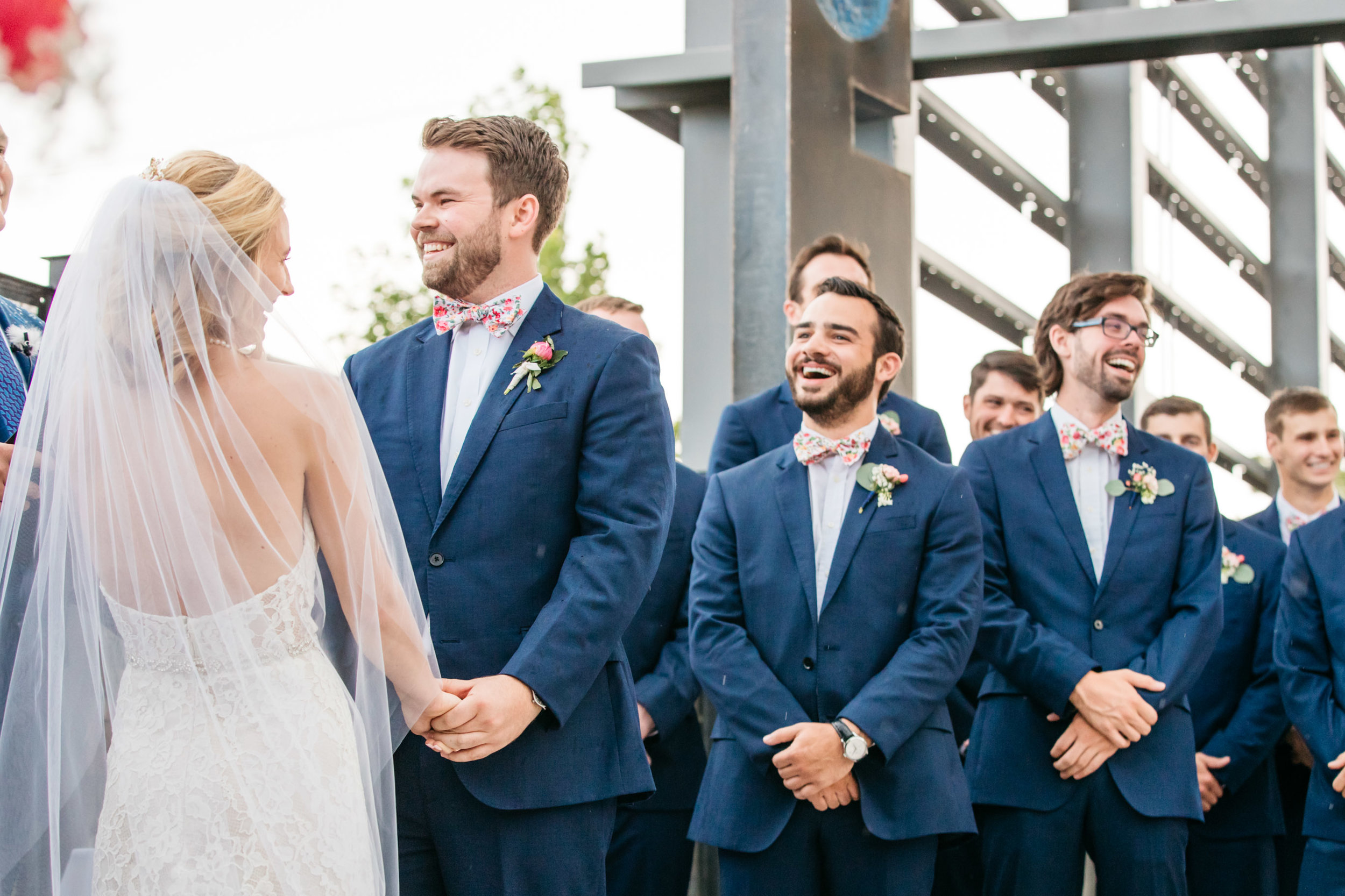 Laughing Groomsmen