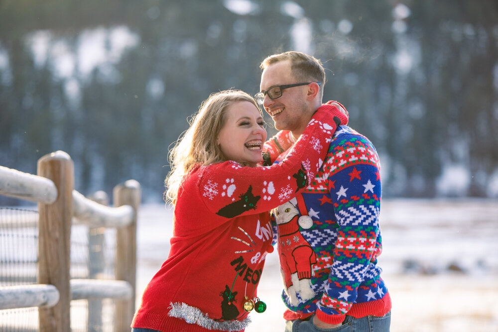 Christmas Engagement Photos with CliftonMarie Photography