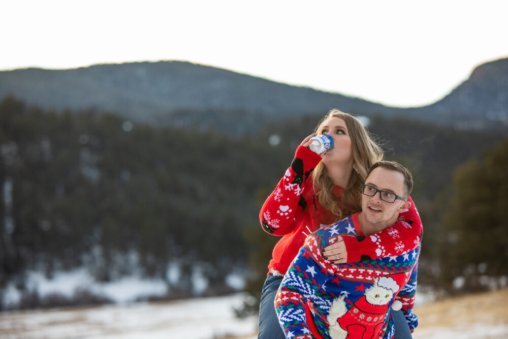 Christmas Engagement Photos with CliftonMarie Photography