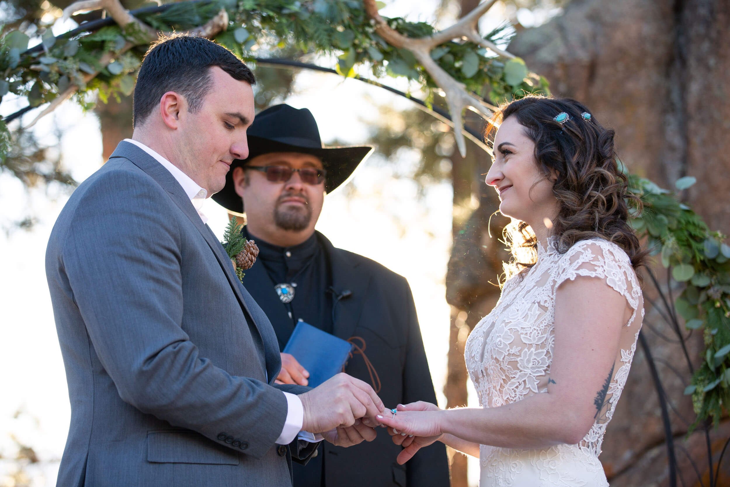 Wedding Ceremony at Pine Cathedral