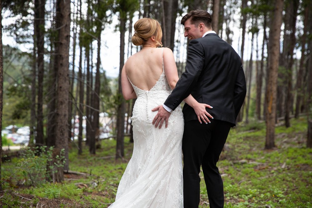 Funny Wedding CoupleCouple at Winter Park Mountain Lodge