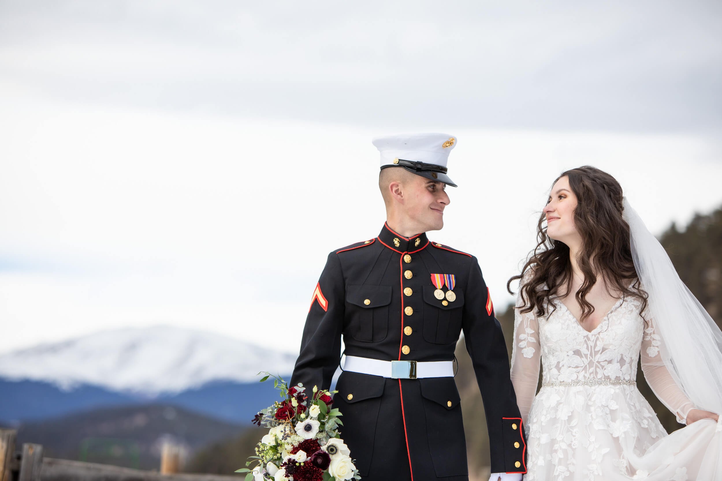 Winter Wedding Outdoor Photos- CliftonMarie Photography