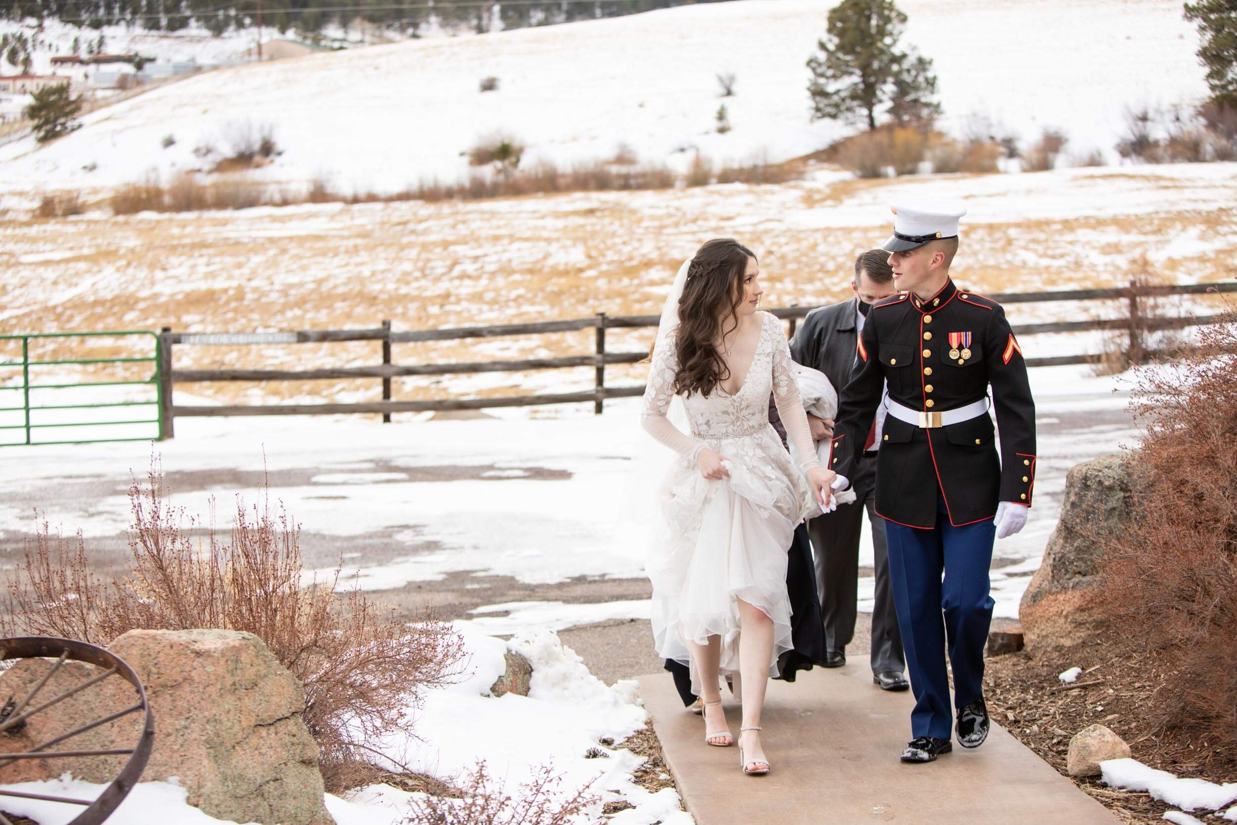 Winter Wedding Outdoor Photos- CliftonMarie Photography