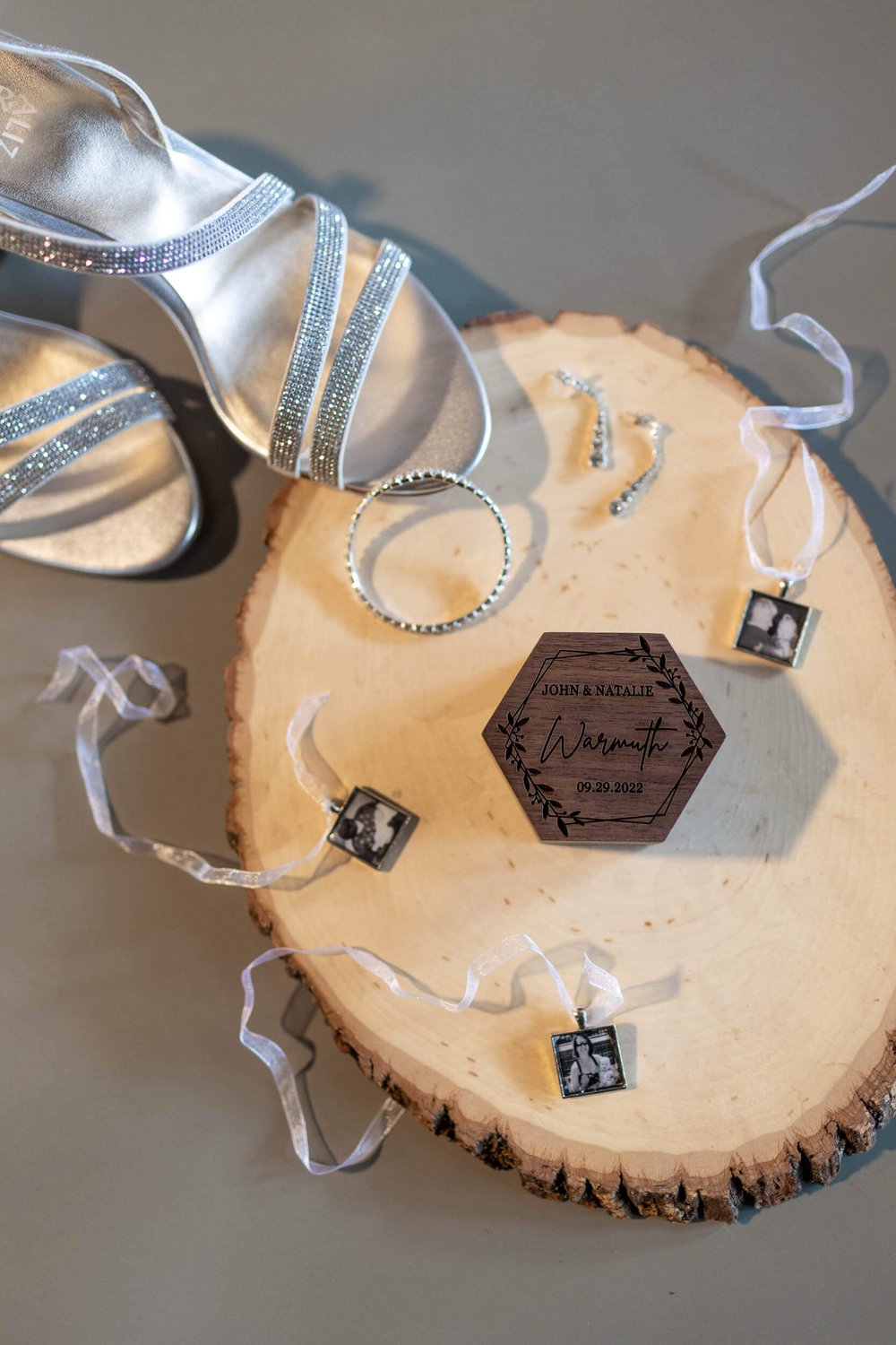 Bridal shoes at Spruce Mountain Ranch