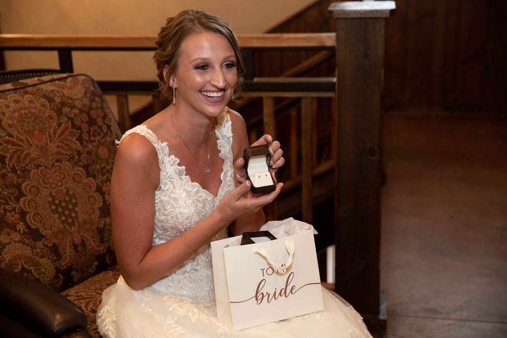 Bride gift at Spruce Mountain Ranch