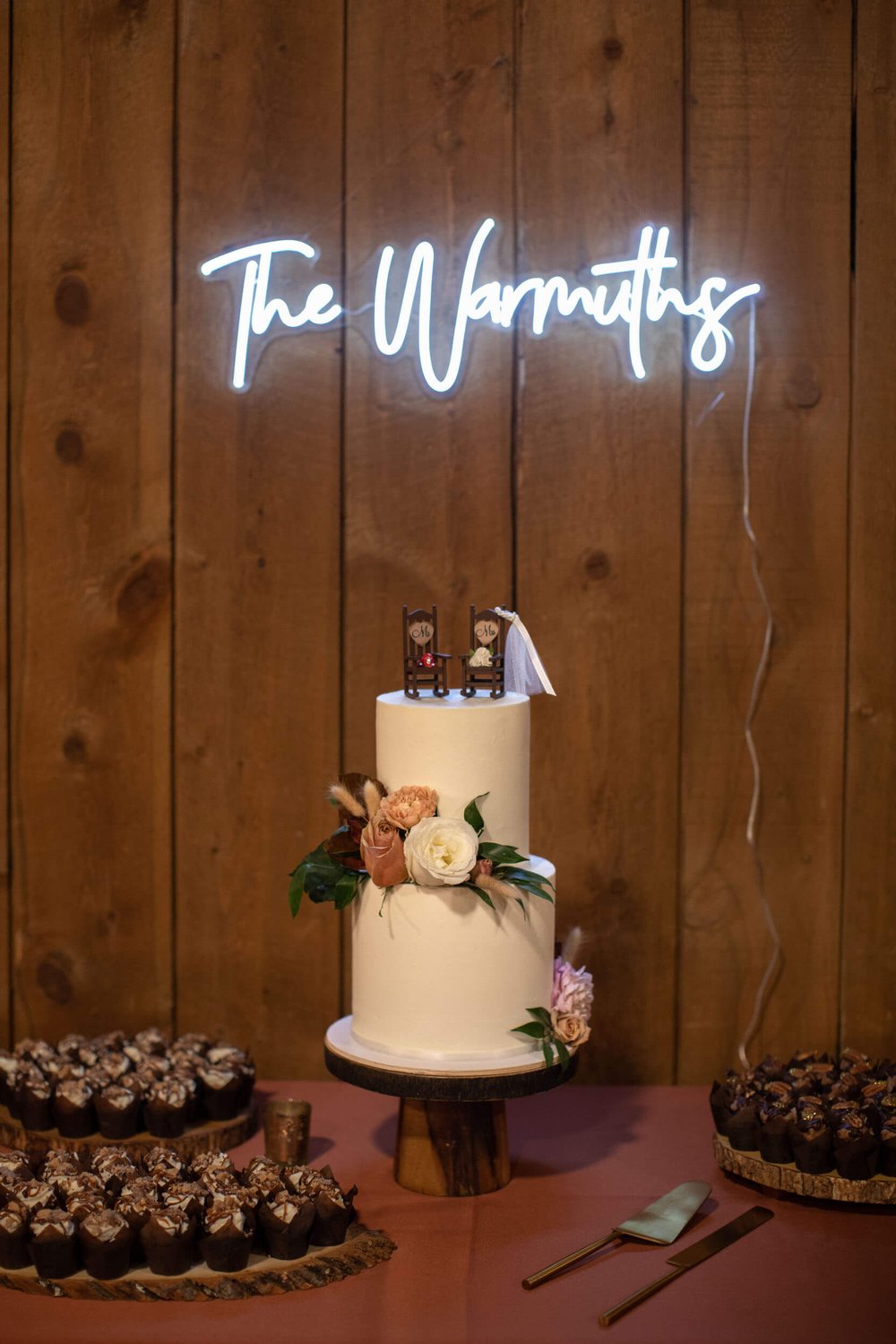 Wedding cake at Spruce Mountain Ranch