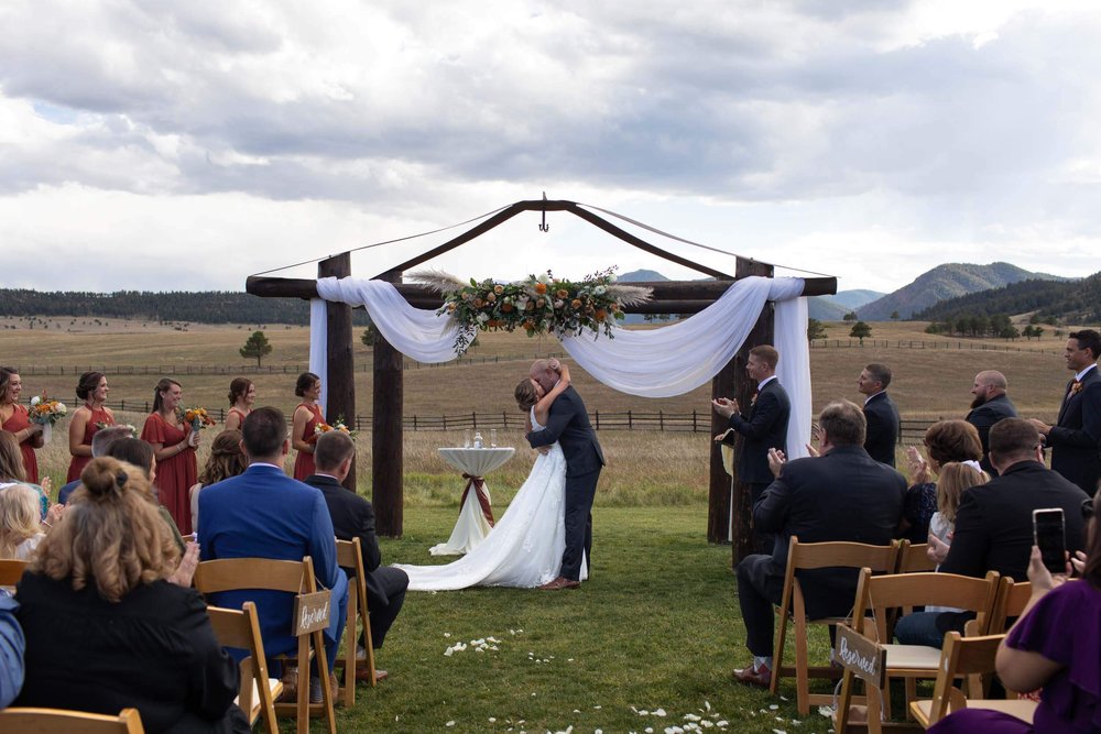 Wedding Ceremony at at Spruce Mountain Ranch