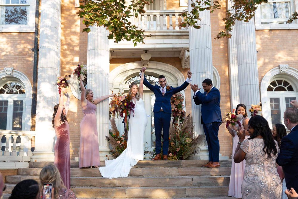 Wedding Ceremony at Grant Humphreys Mansion by CliftonMarie Photography