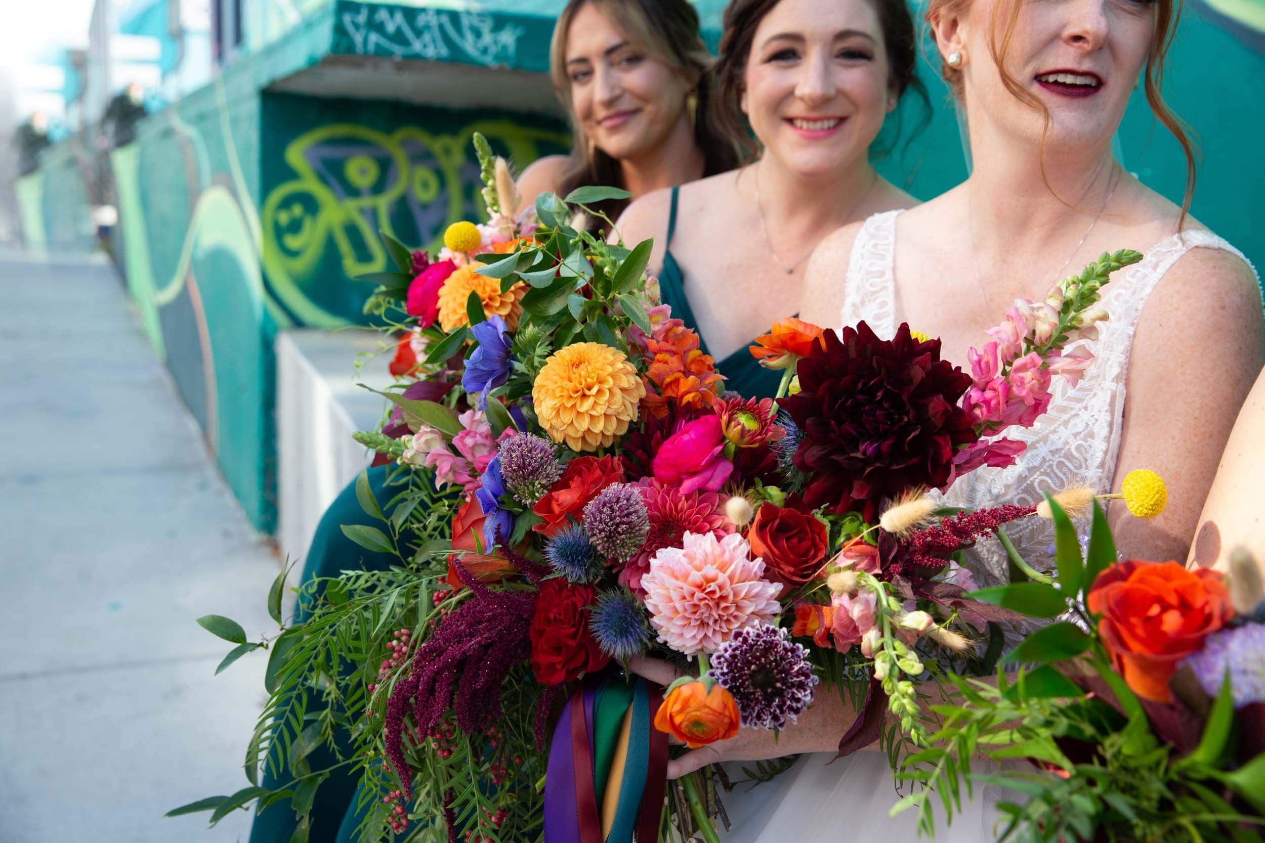 Wedding Party in Rino Denver by CliftonMarie Photography