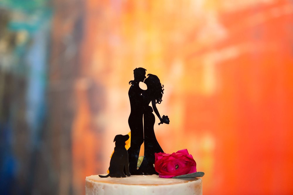 Cake Topper Wedding Decorations at Space Gallery in Denver