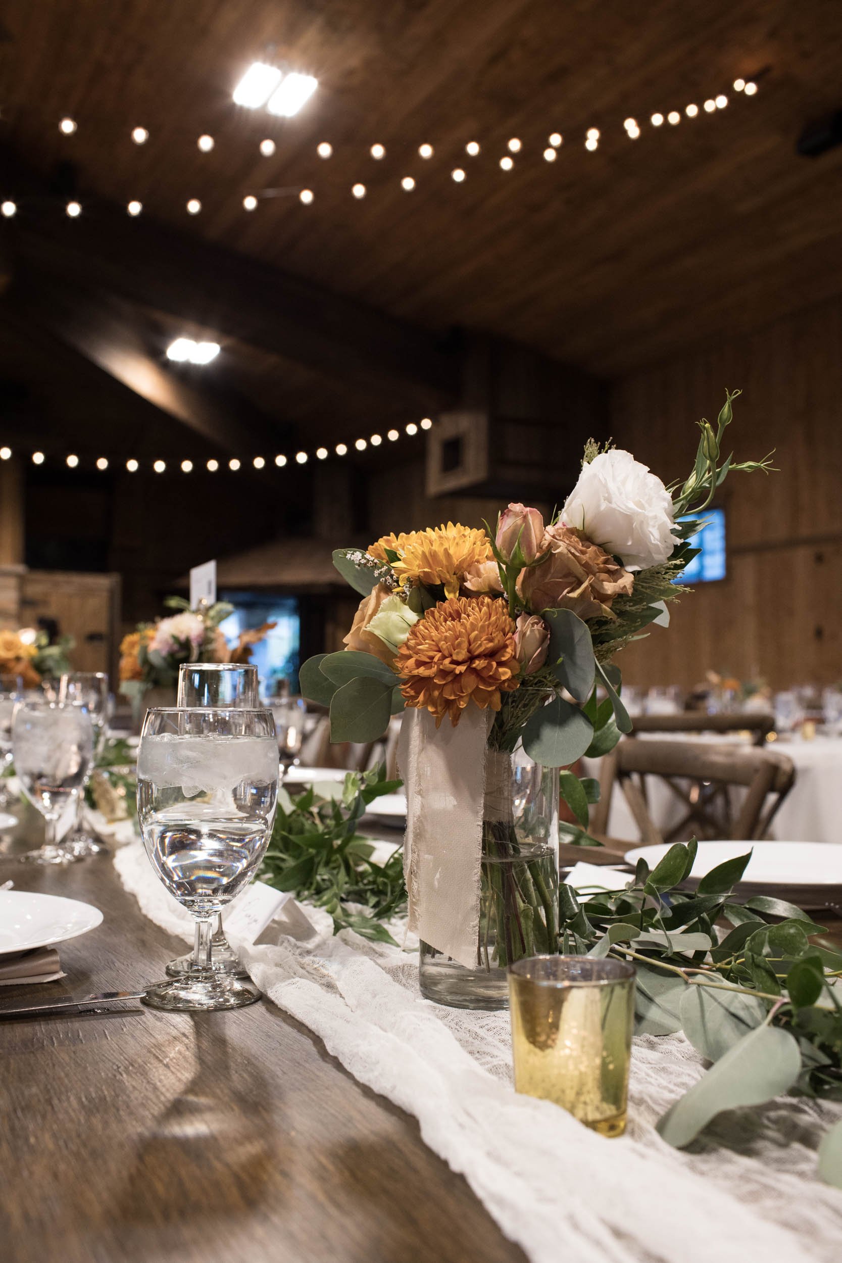 Table Decor at Spruce Mountain Ranch in Larkspur