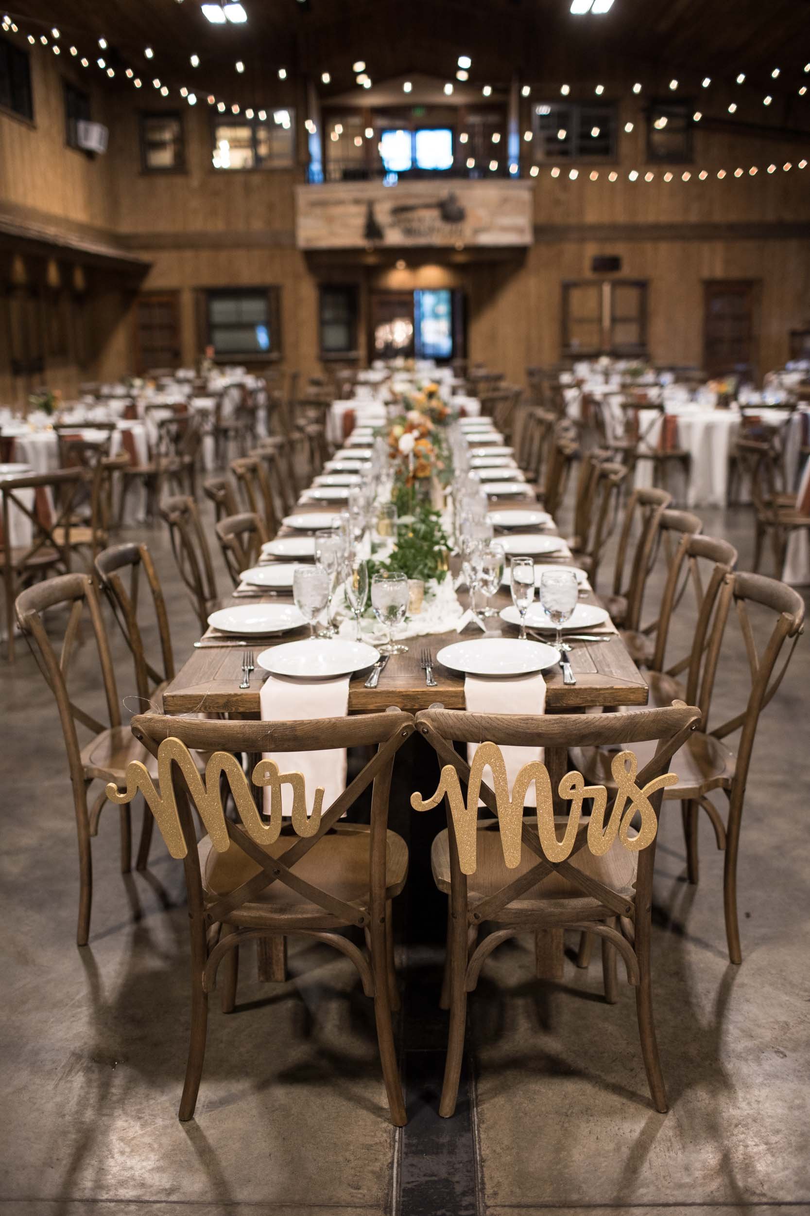 Table Decor at Spruce Mountain Ranch in Larkspur