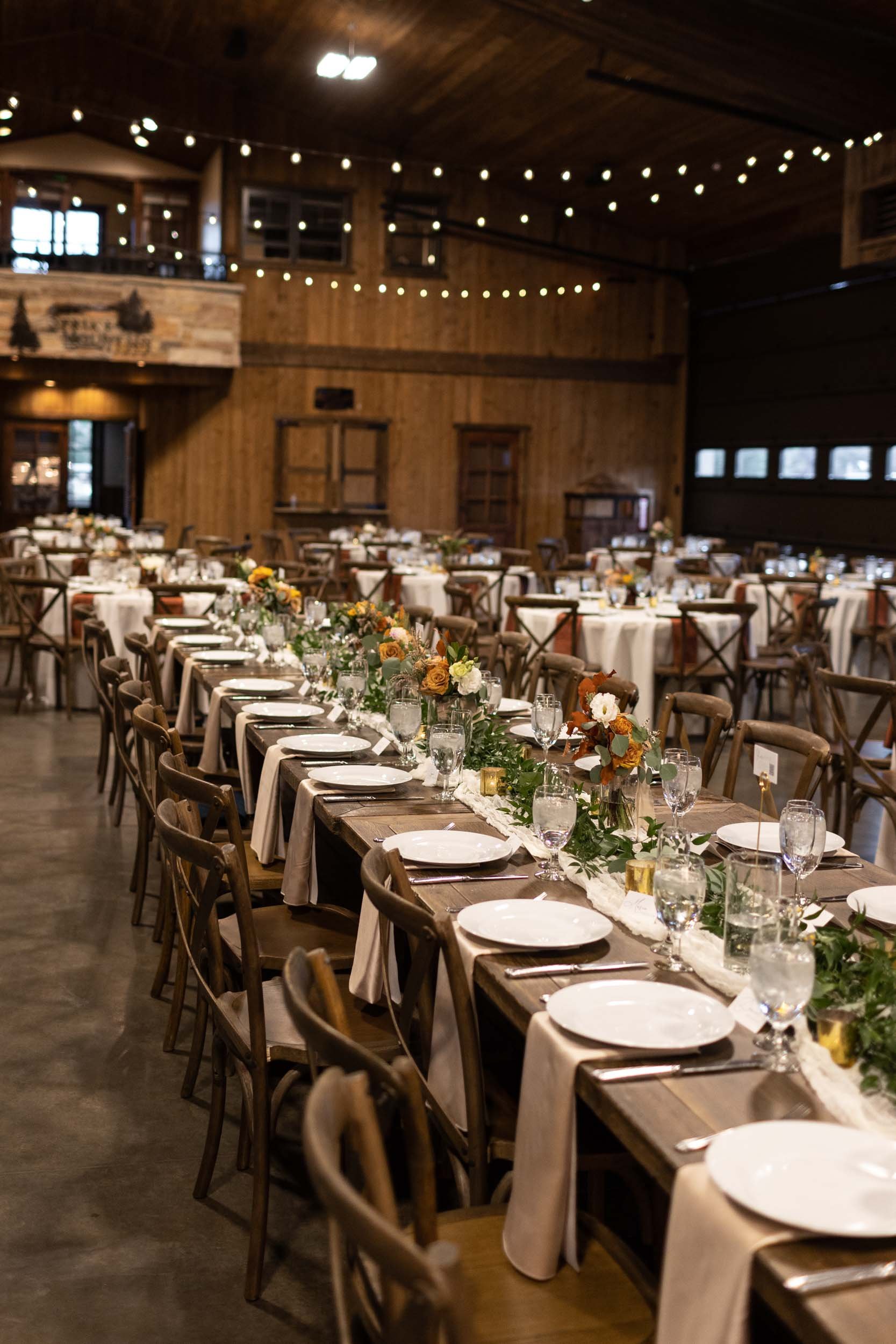 Table Decor at Spruce Mountain Ranch in Larkspur