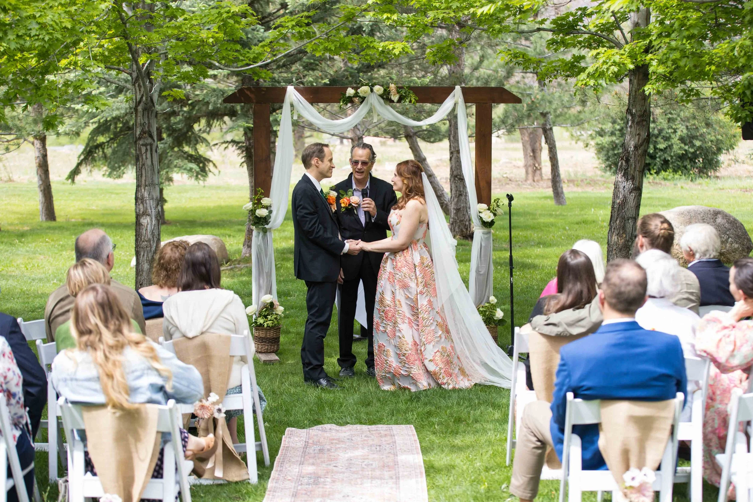 Cabin Lawn ceremony at Greenbriar Inn in Boulder