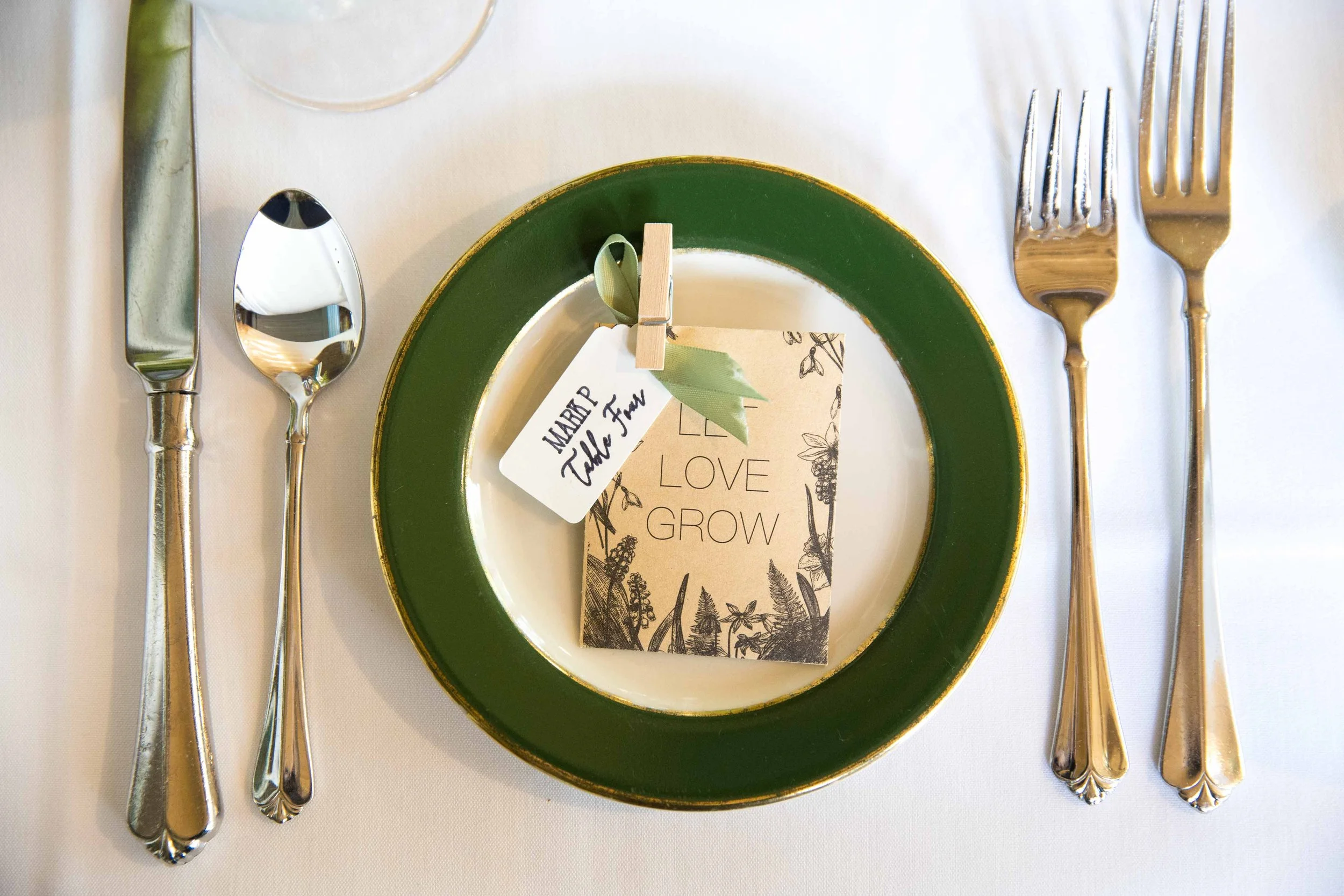 table settings at Greenbriar Inn in Boulder