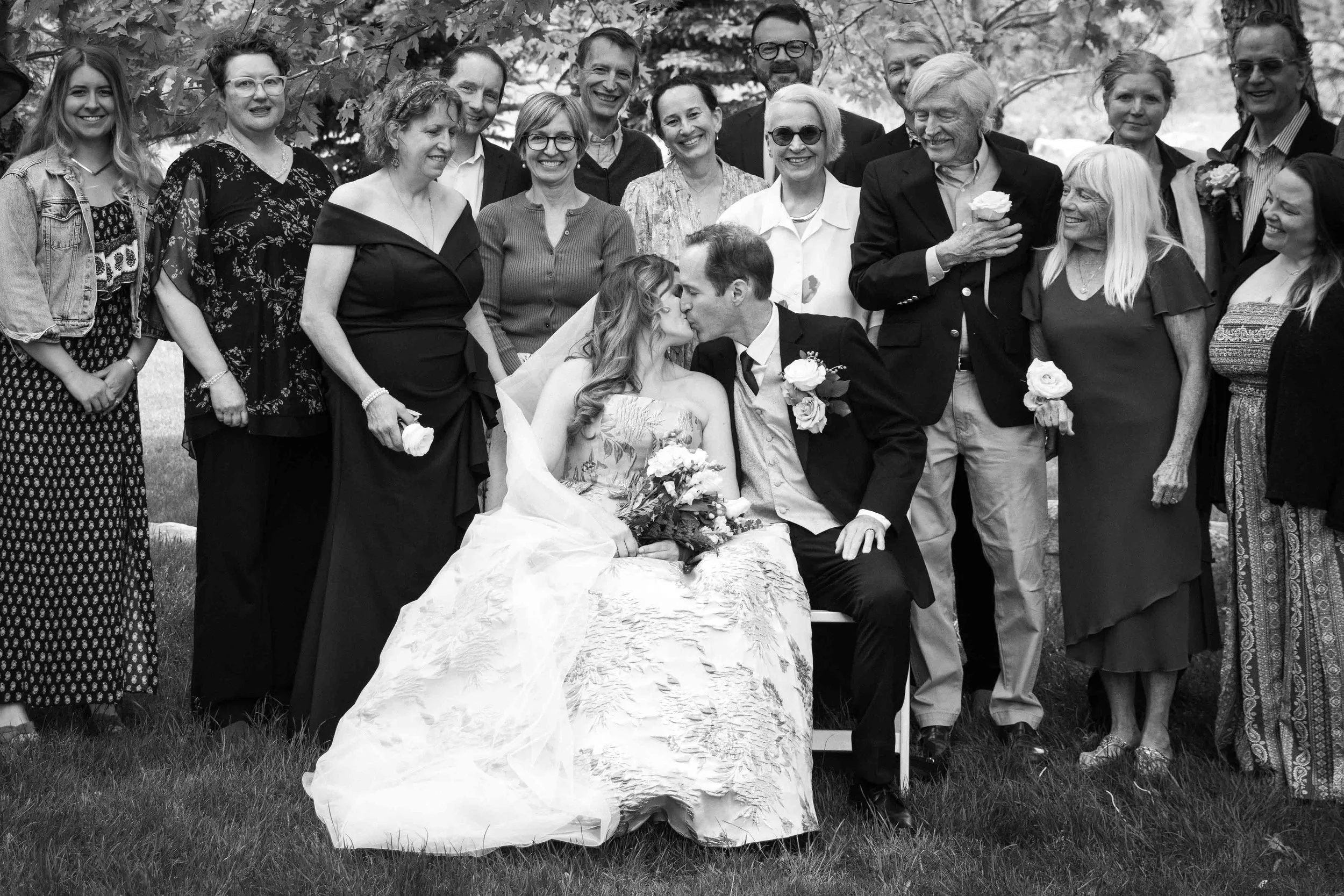black and white photos at Greenbriar Inn in Boulder