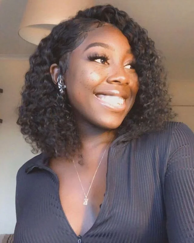 Customer slayagee @makemovesx3 rocking her curly 13x6 14 inch wig unit by us😍

#wigs #curly #frontals