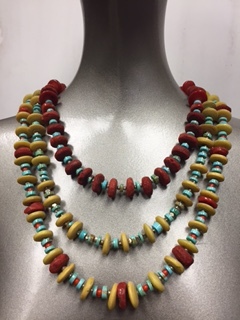 Turquoise, Coral & Chinese Glass