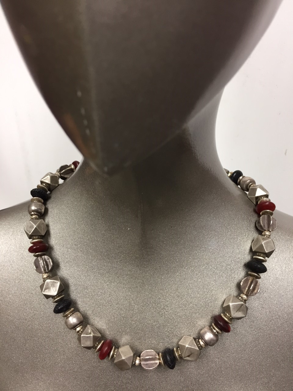 Rare Old Silver Beads, Horn & 