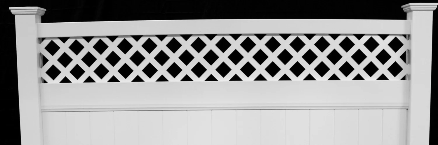 Privacy Vinyl Lattice Top Vinyl Fence Panel Buyvinylfence Com