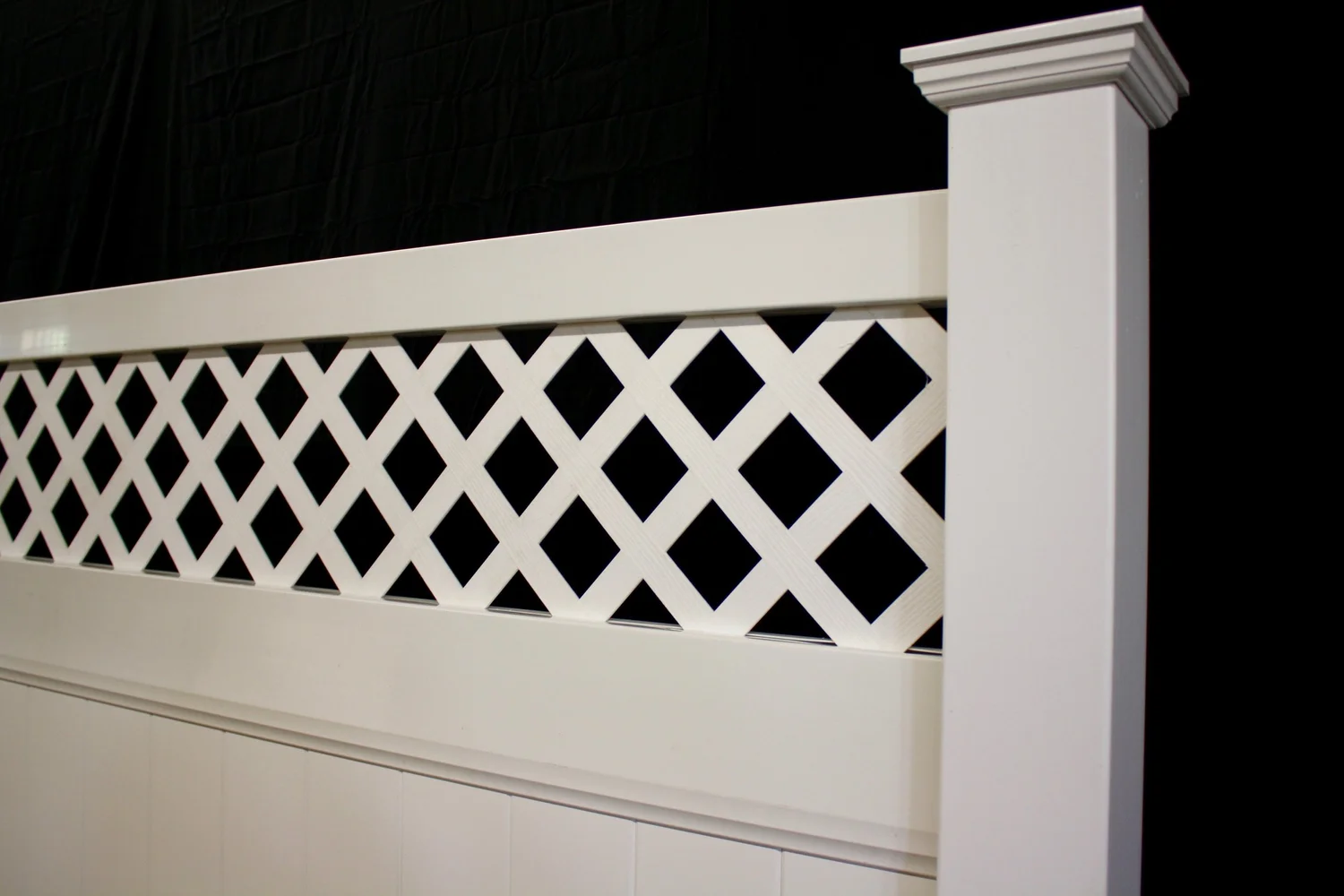 Privacy Vinyl Lattice Top Vinyl Fence Panel Buyvinylfence Com