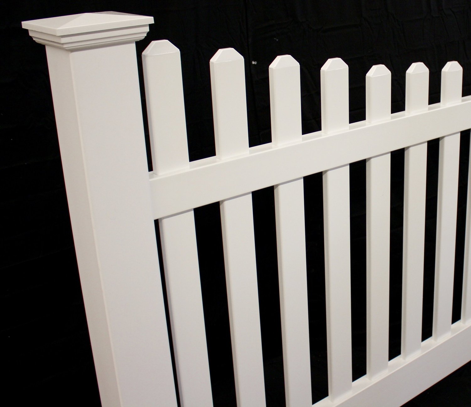Classic Scallop Picket Vinyl Fence Panel Buyvinylfence Com