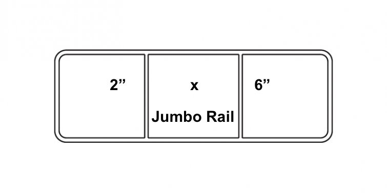 2" x 6" Vinyl Horse Fence Jumbo Rail