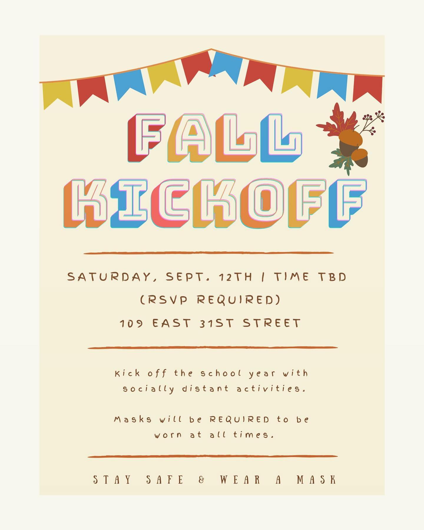 RSVP REQUIRED. *Link in bio*. We&rsquo;d love to see you, masks and all 🤩!