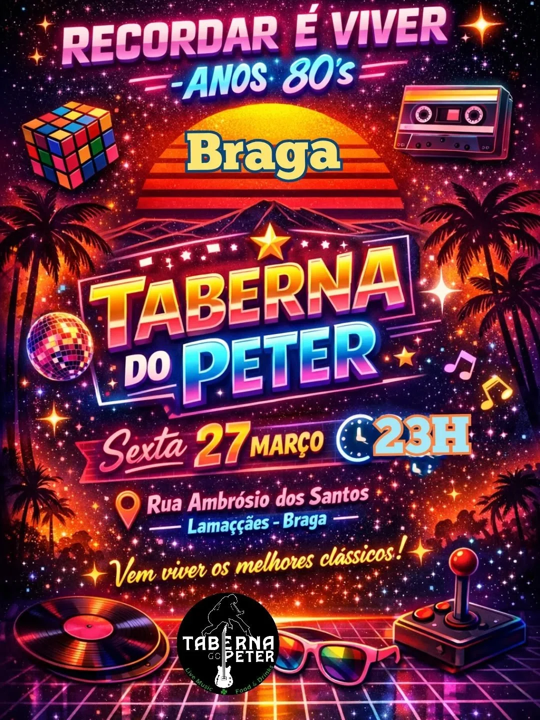 Recordar é viver - Anos 80’S @ Taberna do Peter