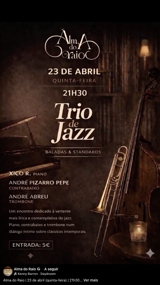 Trio de Jazz @ Alma do Raio