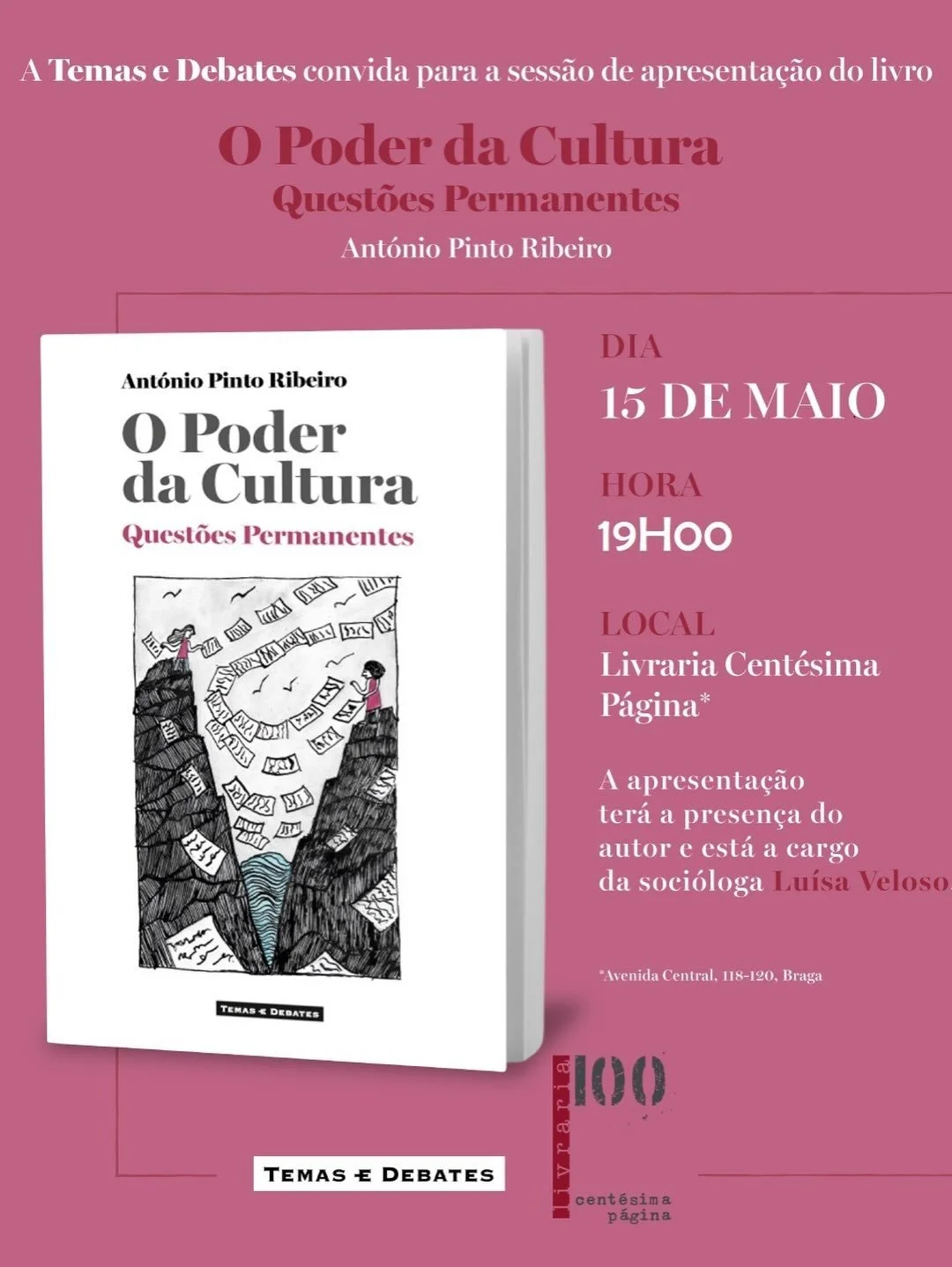 Apresentação do livro O Poder da Cultura - Questões Permanentes @ Livraria Centésima Página