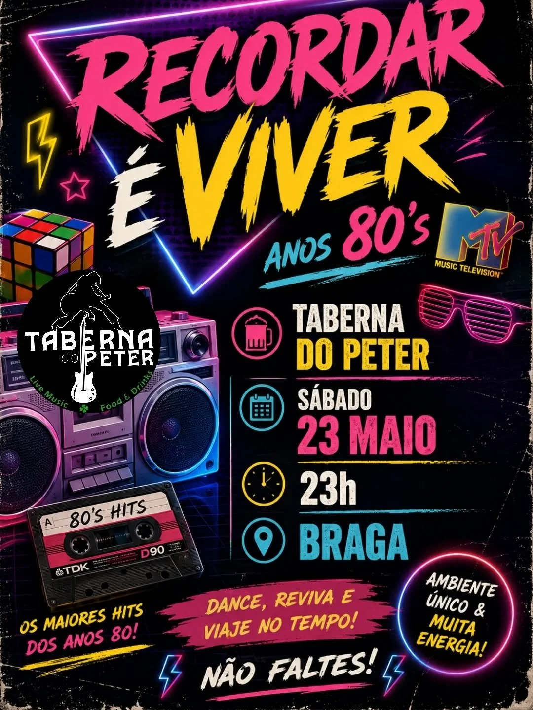 Recordar é viver - Anos 80’S @ Taberna do Peter